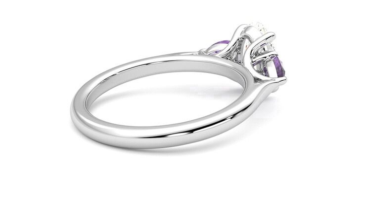 Taylor & Hart Affinity Oval Engagement Ring 360 degree image 11