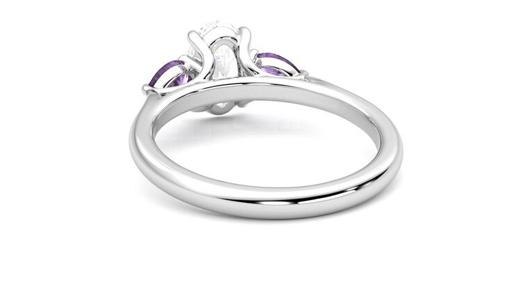 Taylor & Hart Affinity Oval Engagement Ring 360 degree image 15