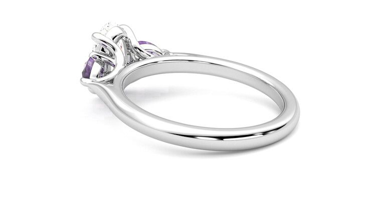 Taylor & Hart Affinity Oval Engagement Ring 360 degree image 17