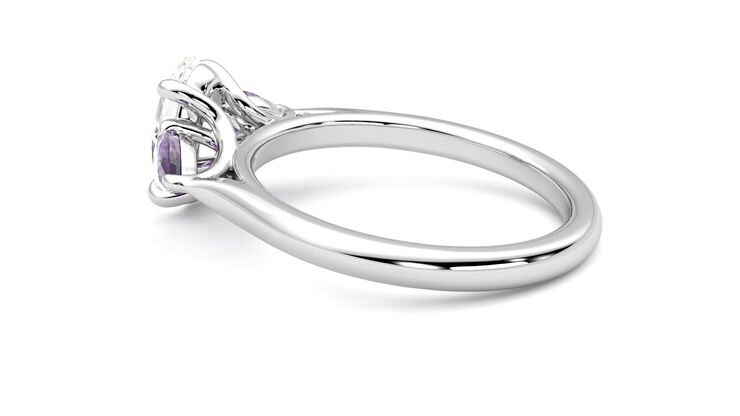 Taylor & Hart Affinity Oval Engagement Ring 360 degree image 18