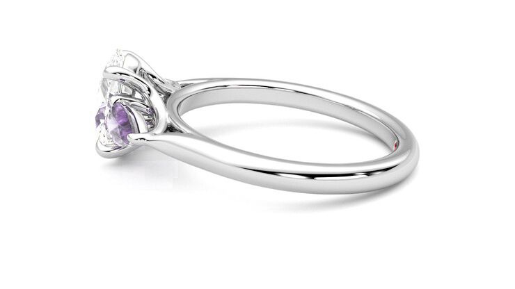 Taylor & Hart Affinity Oval Engagement Ring 360 degree image 19