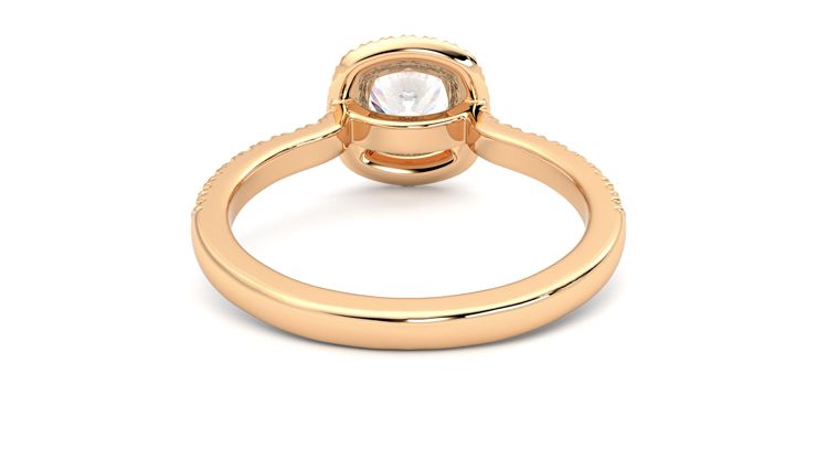 Taylor & Hart Aflutter Cushion Engagement Ring 360 degree image 15
