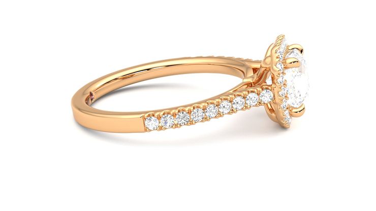 Taylor & Hart Allure Asscher Engagement Ring 360 degree image 9