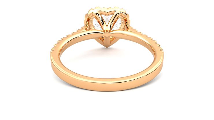 Taylor & Hart Allure Heart Engagement Ring 360 degree image 15