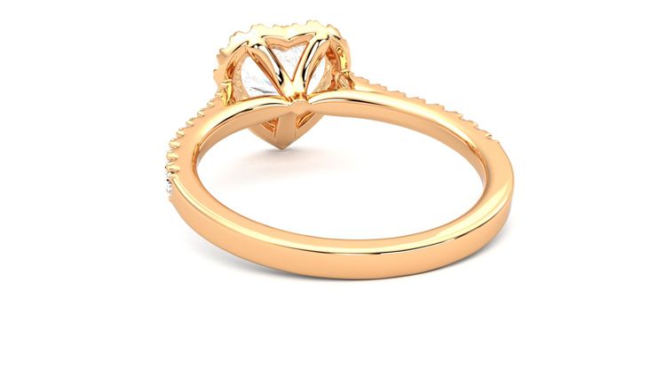 Taylor & Hart Allure Heart Engagement Ring 360 degree image 16