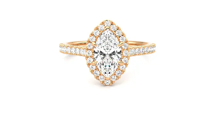Taylor & Hart Allure Marquise Engagement Ring 360 detail 01