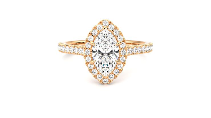 Taylor & Hart Allure Marquise Engagement Ring 360 degree image 0