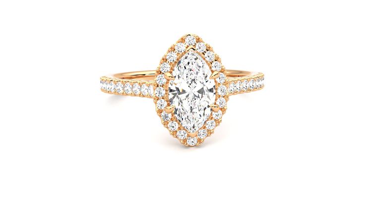 Taylor & Hart Allure Marquise Engagement Ring 360 degree image 2