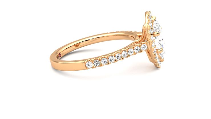 Taylor & Hart Allure Marquise Engagement Ring 360 degree image 9
