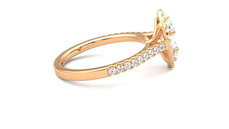Taylor & Hart Allure Marquise Engagement Ring 360 degree image 10