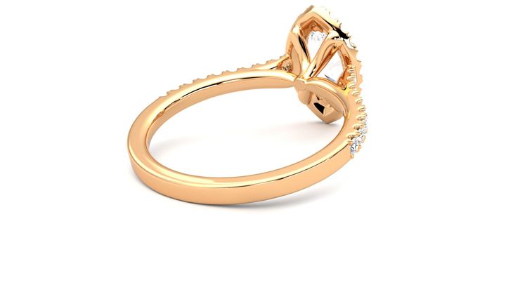 Taylor & Hart Allure Marquise Engagement Ring 360 degree image 13