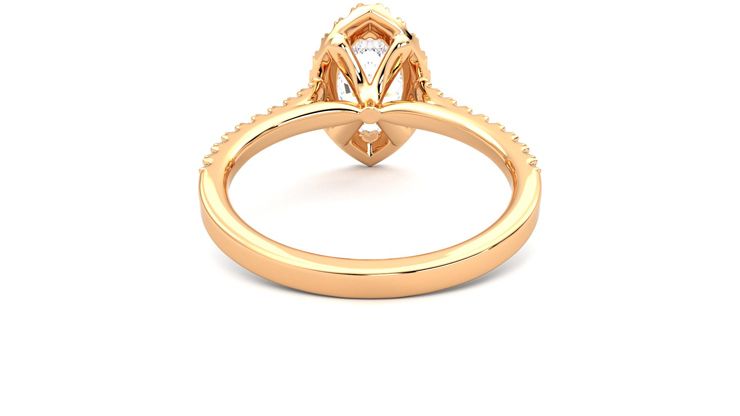 Taylor & Hart Allure Marquise Engagement Ring 360 degree image 15