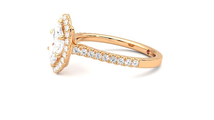 Taylor & Hart Allure Marquise Engagement Ring 360 degree image 22