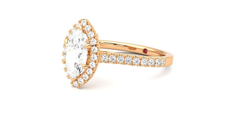 Taylor & Hart Allure Marquise Engagement Ring 360 degree image 24