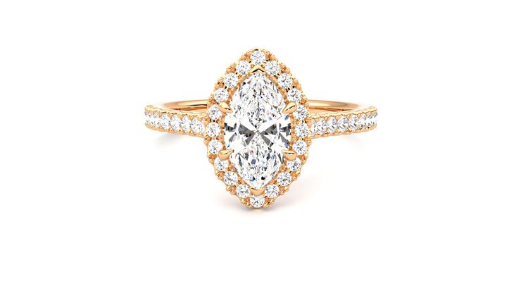 Taylor & Hart Allure Marquise Engagement Ring 360 degree image 29