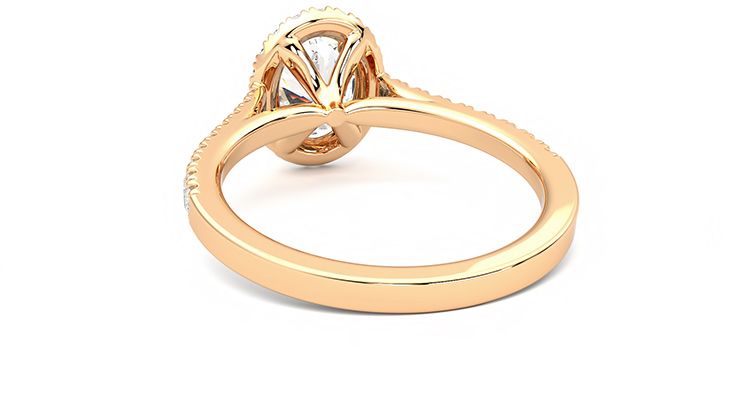 Taylor & Hart Allure Oval Engagement Ring 360 degree image 16