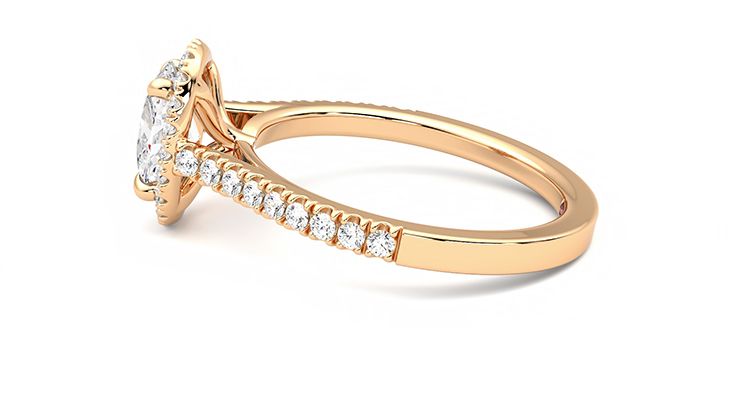 Taylor & Hart Allure Oval Engagement Ring 360 degree image 20