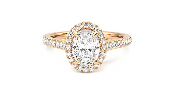 Taylor & Hart Allure Oval Engagement Ring 360 degree image 29