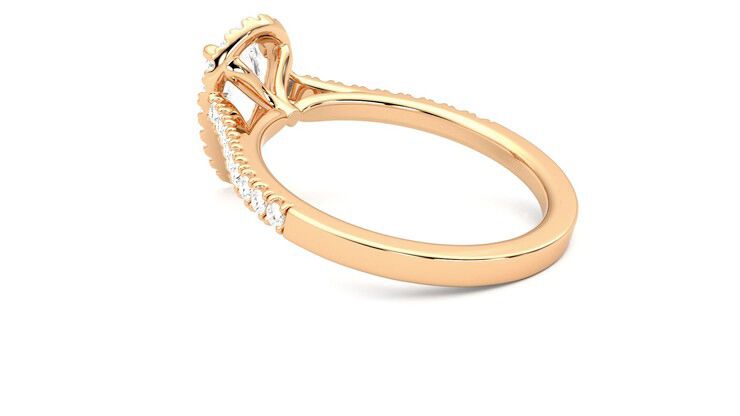 Taylor & Hart Allure Pear Engagement Ring 360 degree image 18