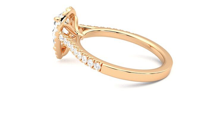 Taylor & Hart Allure Pear Engagement Ring 360 degree image 19