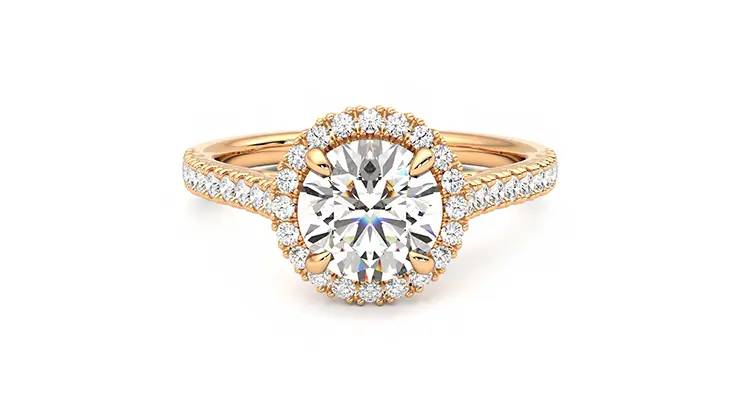 Taylor & Hart Allure Round Engagement Ring 360 detail 01