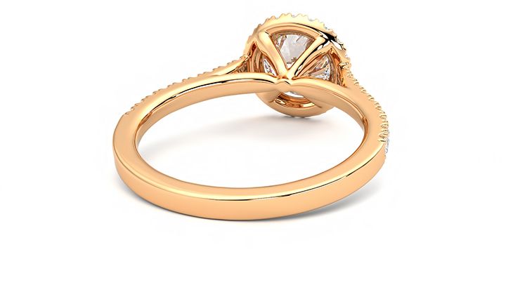 Taylor & Hart Allure Round Engagement Ring 360 degree image 14