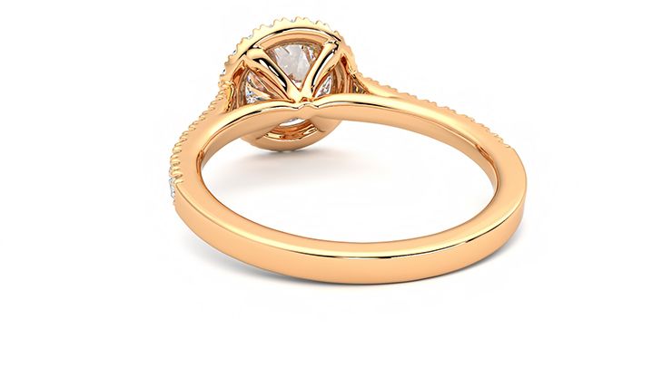 Taylor & Hart Allure Round Engagement Ring 360 degree image 16