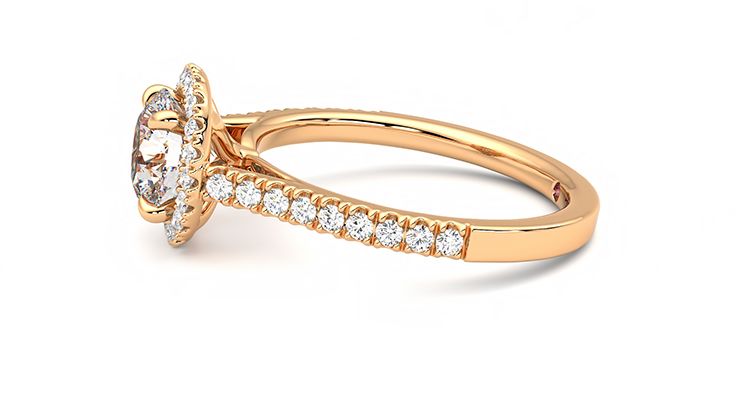 Taylor & Hart Allure Round Engagement Ring 360 degree image 21