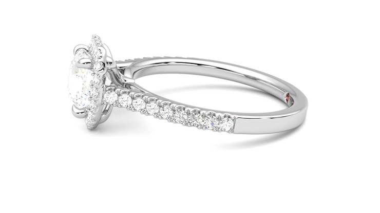 Taylor & Hart Allure Asscher Engagement Ring 360 degree image 21