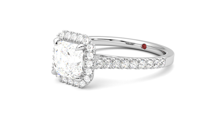Taylor & Hart Allure Asscher Engagement Ring 360 degree image 24