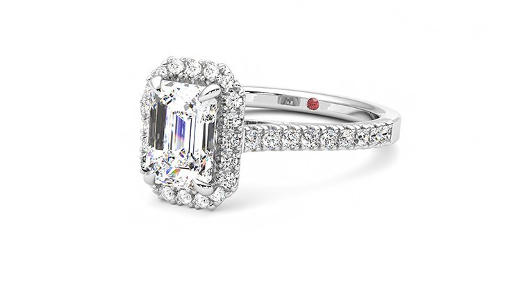 Cushion Cut Diamond Engagement Ring With Halo (1.80 Ct)