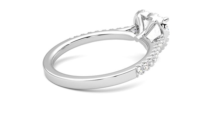 Taylor & Hart Allure Heart Engagement Ring 360 degree image 12