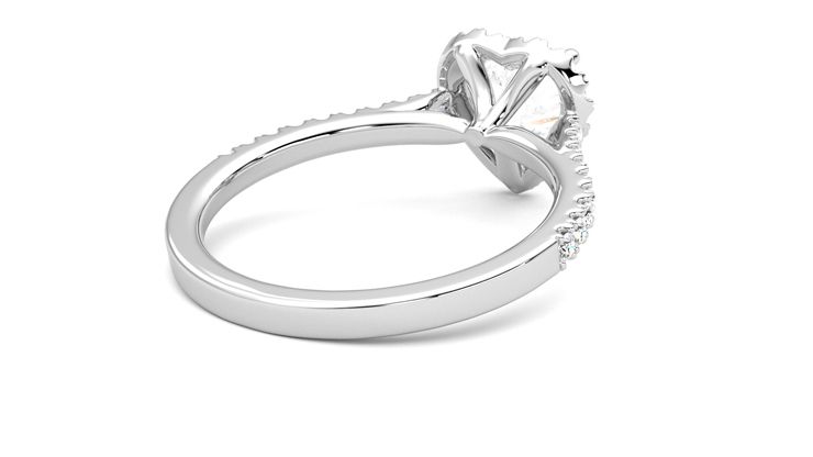 Taylor & Hart Allure Heart Engagement Ring 360 degree image 13