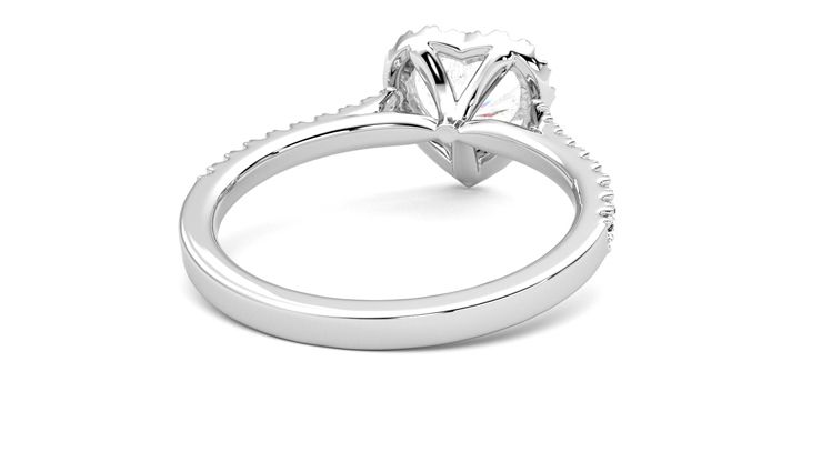 Taylor & Hart Allure Heart Engagement Ring 360 degree image 14