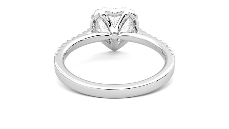 Taylor & Hart Allure Heart Engagement Ring 360 degree image 15