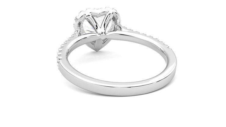 Taylor & Hart Allure Heart Engagement Ring 360 degree image 16