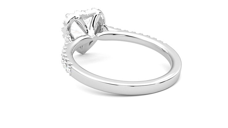 Taylor & Hart Allure Heart Engagement Ring 360 degree image 17
