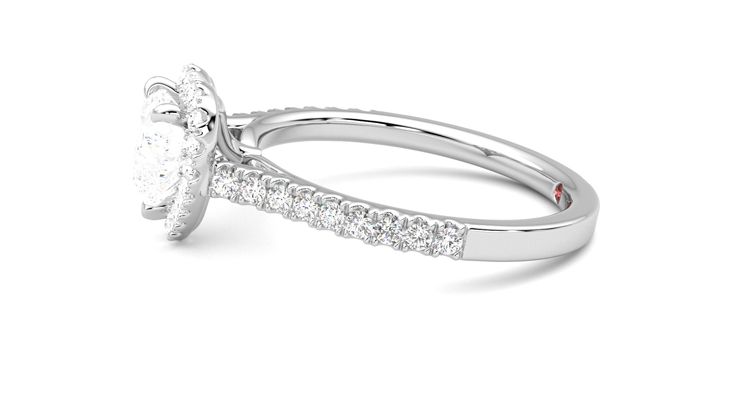 Taylor & Hart Allure Heart Engagement Ring 360 degree image 21
