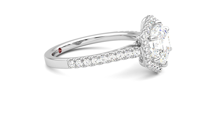 Taylor & Hart Allure Hexagonal Engagement Ring 360 degree image 8