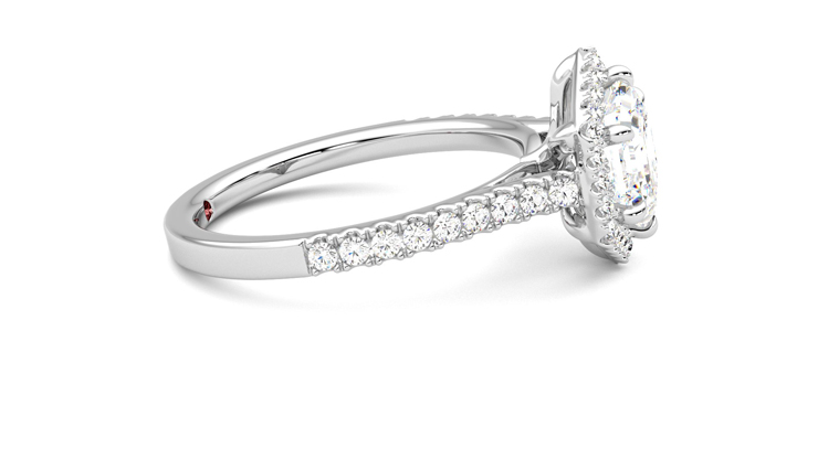 Taylor & Hart Allure Hexagonal Engagement Ring 360 degree image 9