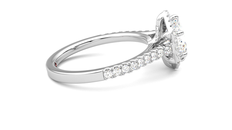 Taylor & Hart Allure Hexagonal Engagement Ring 360 degree image 10