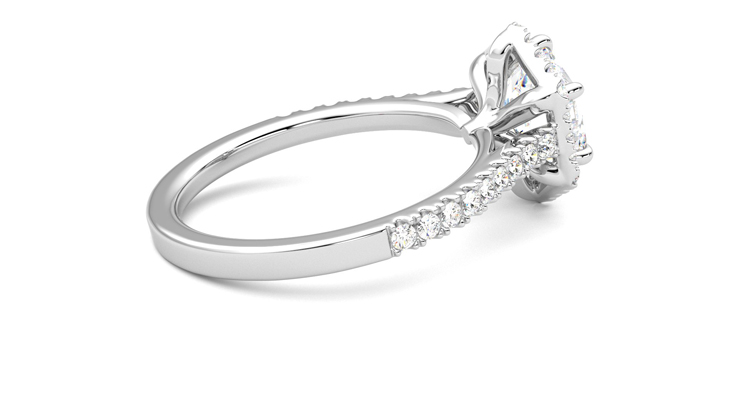 Taylor & Hart Allure Hexagonal Engagement Ring 360 degree image 11