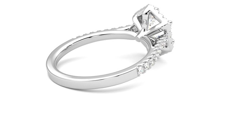 Taylor & Hart Allure Hexagonal Engagement Ring 360 degree image 12