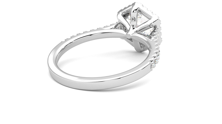 Taylor & Hart Allure Hexagonal Engagement Ring 360 degree image 13