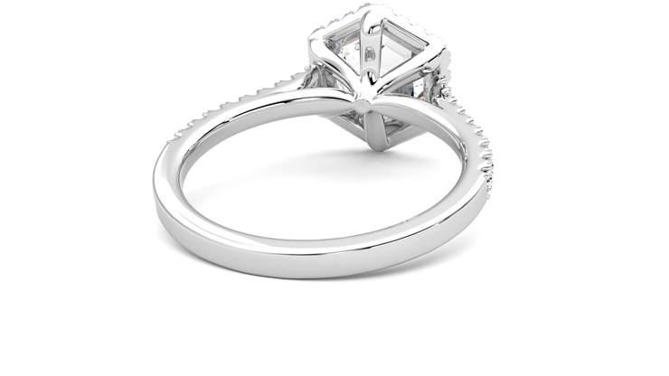Taylor & Hart Allure Hexagonal Engagement Ring 360 degree image 14