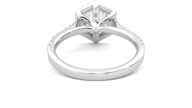 Taylor & Hart Allure Hexagonal Engagement Ring 360 degree image 15