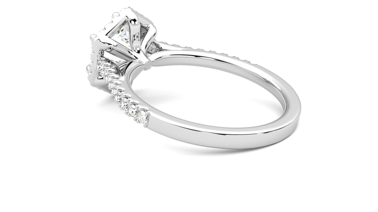 Taylor & Hart Allure Hexagonal Engagement Ring 360 degree image 18