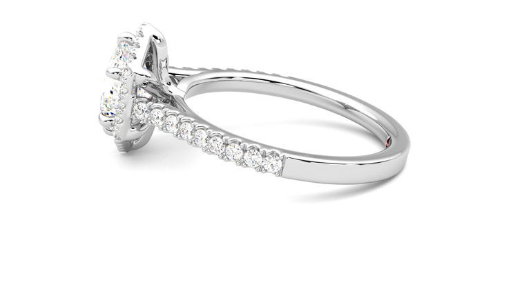Taylor & Hart Allure Hexagonal Engagement Ring 360 degree image 20