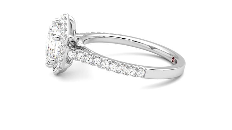 Taylor & Hart Allure Hexagonal Engagement Ring 360 degree image 21
