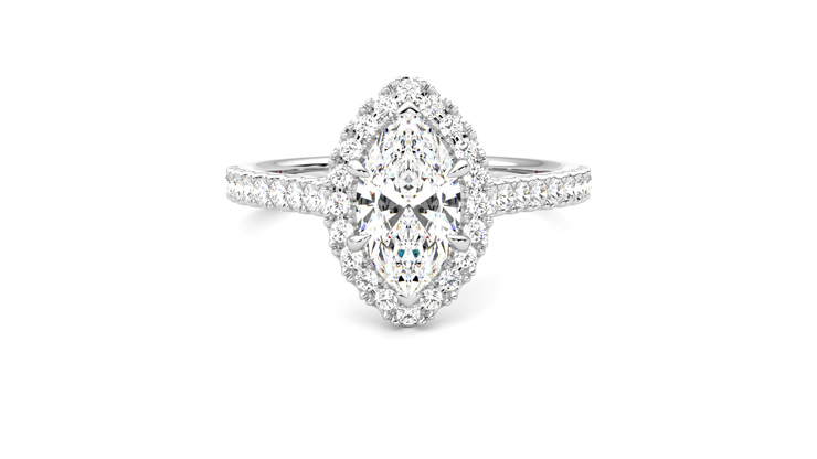 Taylor & Hart Allure Marquise Engagement Ring 360 detail 01